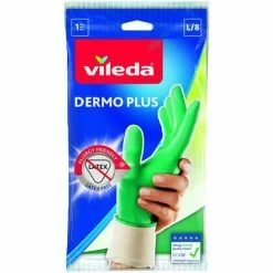 Vileda Haushaltshandschuhe Dermo Plus, Größe L 4003790006661 00666 (146216) 4003790006661 Dermo Haushaltshandschuhe