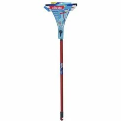 Vileda Profi-Fensterwischer Mit Stiel, Abzieher Und Einwascher, Teleskopstiel, Mikrofaserbezug