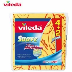 Weiches Gelbes Tuch 4 + 2 30% Mikrofaser 142010 Vileda EDM 77616