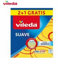 Weiches Gelbes Tuch 2 + 1 30% Mikrofaser 142011 Vileda EDM 77615