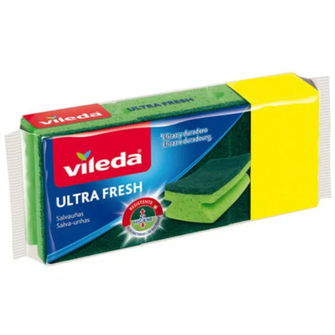 VILEDA-Set Mit 3 Grünen Scheuerschwämmen