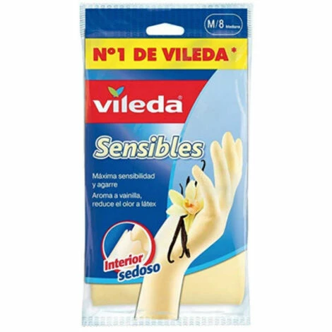 Paar Handschuhe VILEDA Extra Dünn Vanillearoma - Gröe S