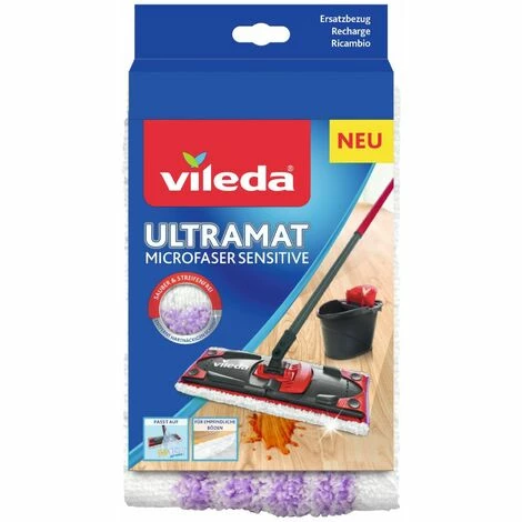 Vileda Ersatzbezug Sensitive Für Bodenwischer UltraMat Ersatzbezug Sensitive Bodenwischer Sensitive Vileda